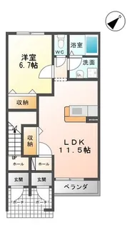 ゆず【1階】の間取り