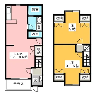 群馬県高崎市浜尻町【一戸建】の間取り
