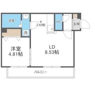 ディスティーノレジデンシア【4階】の間取り