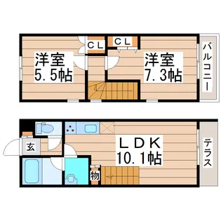 Azul中山の間取り