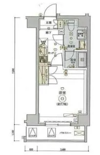 リヴシティ東大前【8階】の間取り