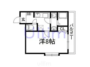 1Kの間取り画像