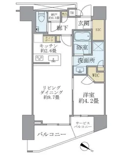 Brillia THE TOWER TOKYO YAESU AVENU【23階】の間取り