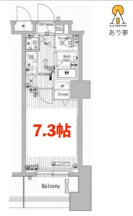グランド・ガーラ横濱万世町【6階】の間取り