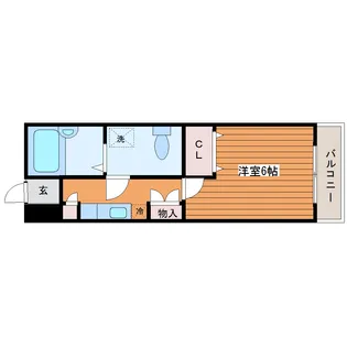 カサデ白萩【2階】の間取り