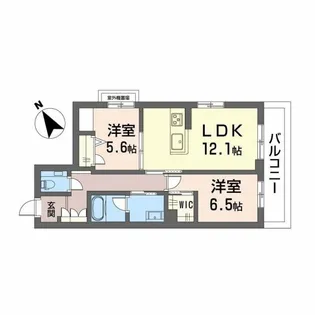 SHMプリミエール鳥飼八幡宮【3階】の間取り