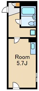 東京都中野区中野1【アパート】の間取り