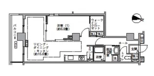 トリニティー芝浦【8階】の間取り