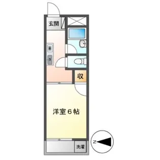 フリーデンハイム平和【2階】の間取り