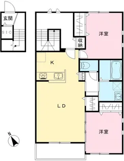 仮称)Novガーデンハウス谷田部 FG棟【2階】の間取り