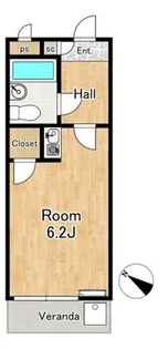 煉瓦館29【3階】の間取り