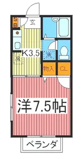 埼玉県川口市大字芝【アパート】の間取り
