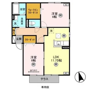 プリムローズ C【1階】の間取り