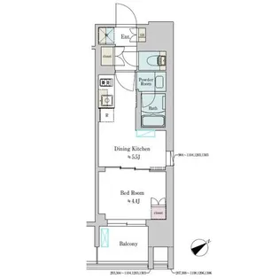 Brillia ist 大井町【3階】の間取り