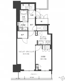 グランクロスタワー広島アイコート【12階】の間取り