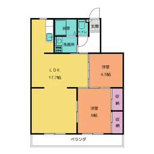 パークヴィレッヂN【3階】の間取り