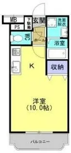 ユーミーヤヨイK【1階】の間取り