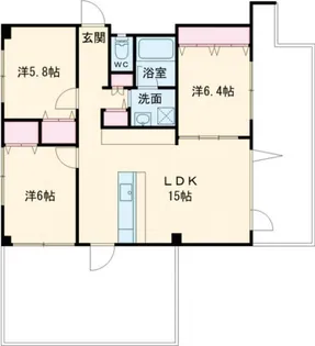 グランツヴィラ【6階】の間取り