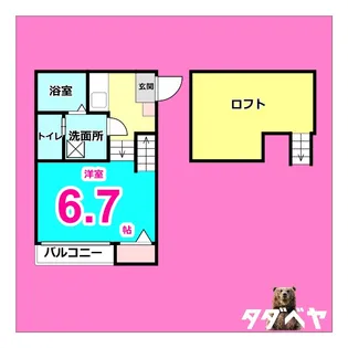 VILLETTA SASASHIMA【1階】の間取り