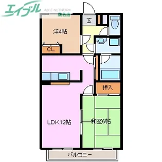 ヴィンテージ【2階】の間取り