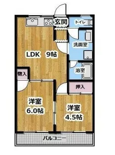クラストコート【1階】の間取り