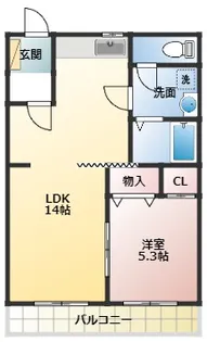 ナミリス・ダイナミックレジデンス【1階】の間取り