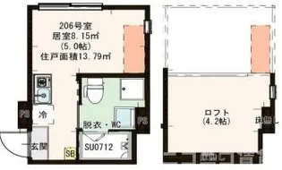 こぐまヴィラ旭丘【2階】の間取り