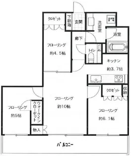 アトラスタワー西新宿【11階】の間取り
