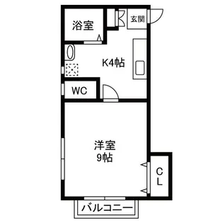 サンライズ宮町【2階】の間取り