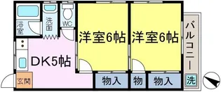 しゅんせいハイツII【2階】の間取り