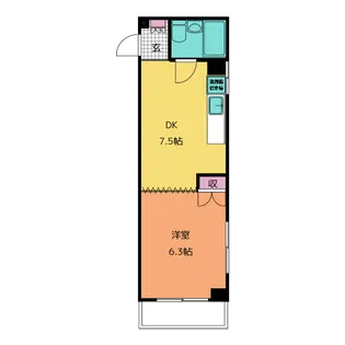 サンハイツ森下【5階】の間取り