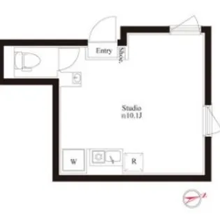 プランドール浅草【1階】の間取り