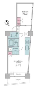 レジディア目黒III【5階】の間取り