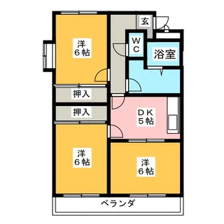 コンフォールカルチェ【1階】の間取り