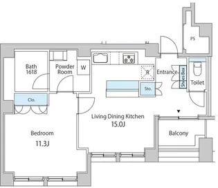 TKB高尾稲荷【6階】の間取り