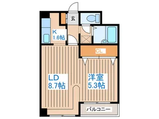ハウスオブリザ南9条【4階】の間取り