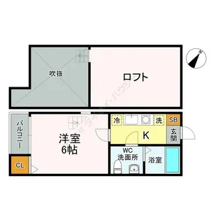 福岡県福岡市西区小戸5【アパート】の間取り