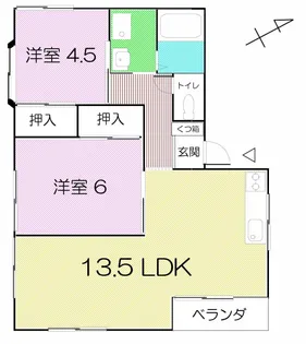 ハイツヨシダ【2階】の間取り