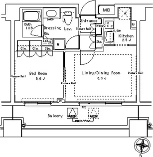 パークアクシス御茶ノ水ステージ【12階】の間取り
