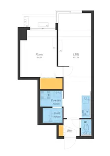 サンシティ鷹番【4階】の間取り