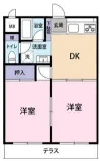 クロノス相武台前【3階】の間取り