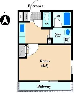 ドエル中川【3階】の間取り