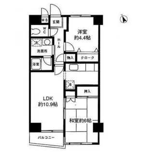 アドバンス江古田【4階】の間取り