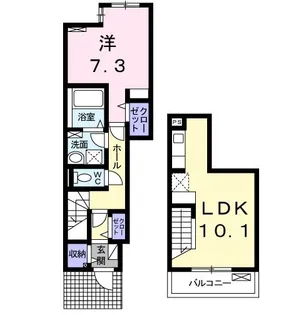 ブライトII【1階】の間取り