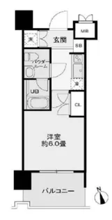 レジディア新宿御苑【4階】の間取り