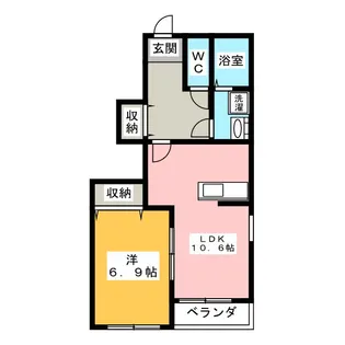 SUN PRESS C【1階】の間取り