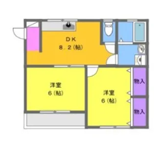 エバーフィールド【1階】の間取り