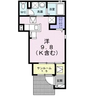 メゾン ロマラン【1階】の間取り