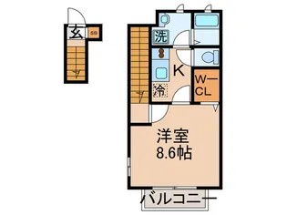 アスピリアフル-ル【2階】の間取り
