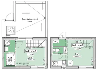 PROTO恵比寿II【3階】の間取り